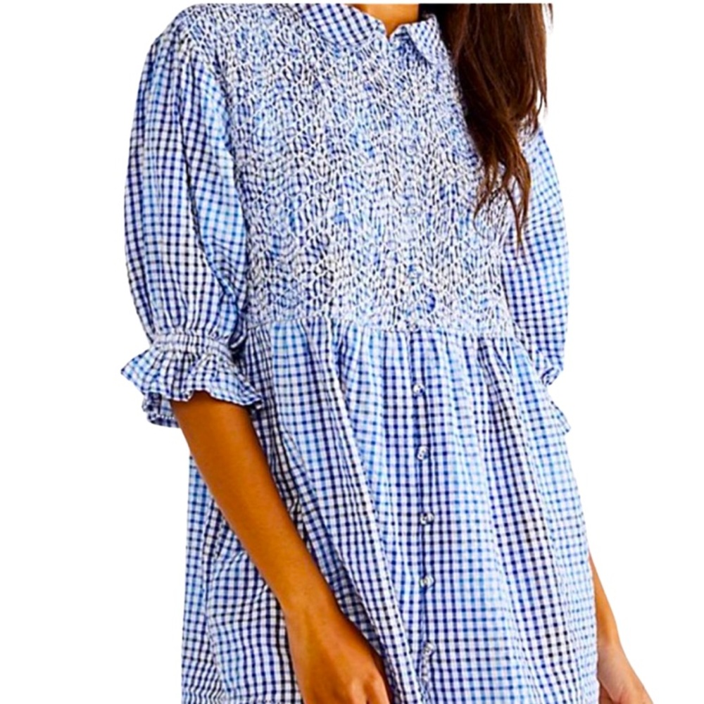 Free People Charlotte Gingham Tunic